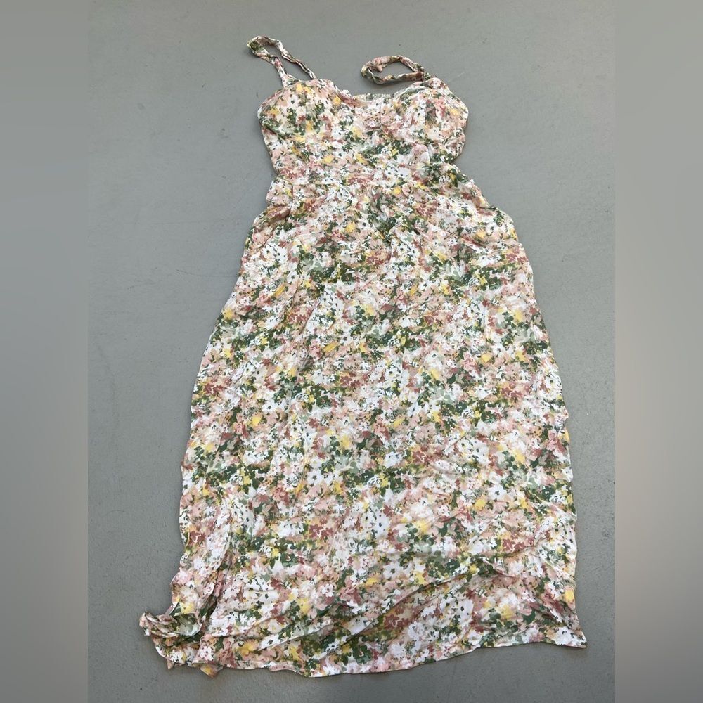 American Eagle floral midi dress small e02